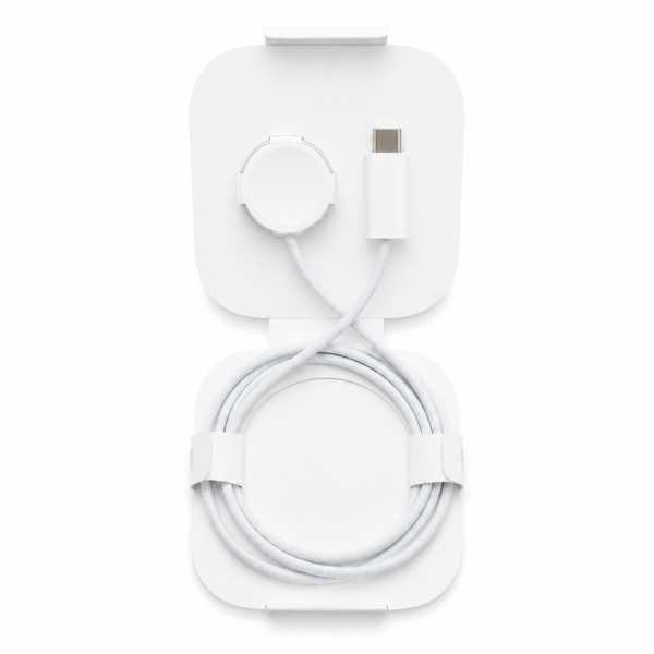 Original Apple MT0H3ZM/A - A2515 - Apple Watch magnetisches USB-C Schnellladegerät - 1M Kabel - Textil - Gebraucht