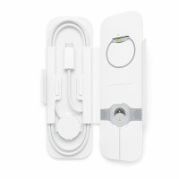 Original Apple MT0H3ZM/A - A2515 - Apple Watch magnetisches USB-C Schnellladegerät - 1M Kabel - Textil - Gebraucht