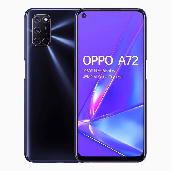 OPPO A72 - 128GB - 4GB RAM - Dual-SIM - Differenzbesteuert §25a (UStG) - Sehr Gut Black