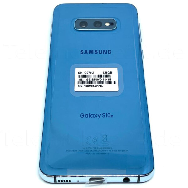 Samsung Galaxy S10e - 256GB - SM-G970F/DS - Dual-Sim Prism Blue