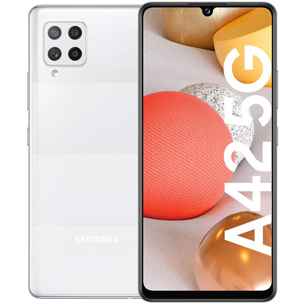 Samsung Galaxy A42 5G - 128GB - SM-A426B/DS - Dual-Sim - Sehr Gut Prism Dot White