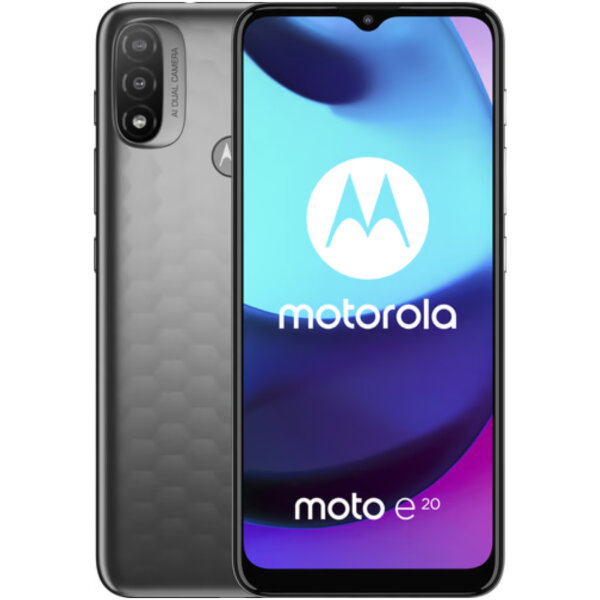 Motorola Moto E20 - 32GB - Dual-Sim Graphite Gray