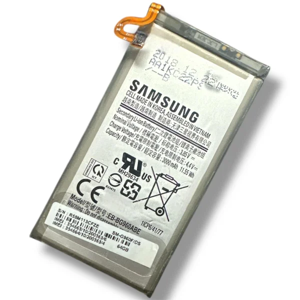 Original Samsung EB-BG960ABE Akku Batterie Accu Battery - EB-BG960ABE - Für Samsung Galaxy S9 - Bulk - Sehr Gut
