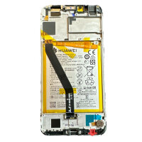 Huawei Y6 2018 (ATU-L21) Display LCD Touchscreen + Rahmen mit Akku, Schwarz - 02351WLJ