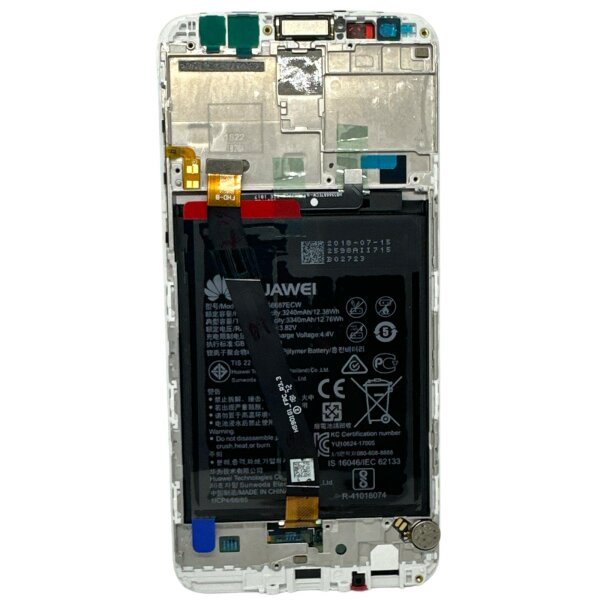 Huawei Mate 10 Lite LCD Display+Touchscreen Modul Weiß 02351QEY - Neu & Vormontiert mit Akku