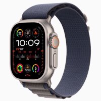 Apple Watch Ultra 2 - 49mm - GPS + Cellular - Ausstellungsstück - Differenzbesteuert §25a - Hervorragend - Titanium - Alpine Loop Band Blue
