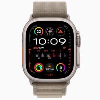 Apple Watch Ultra 2 - 49mm - GPS + Cellular - Ausstellungsstück - Differenzbesteuert §25a - Hervorragend - Titanium - Alpine Loop Band Olive
