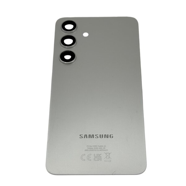 Original Samsung Galaxy S24 Akkudeckel Rückseite Ersatzteil Backcover – SM-S921B Sehr gut Marble Gray