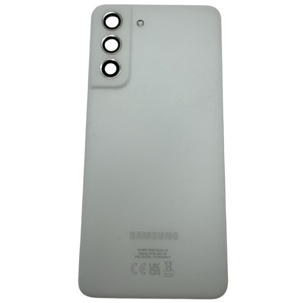 Original Samsung Galaxy S21 FE Akkudeckel Rückseite Ersatzteil Backcover – SM-G990B Sehr gut White