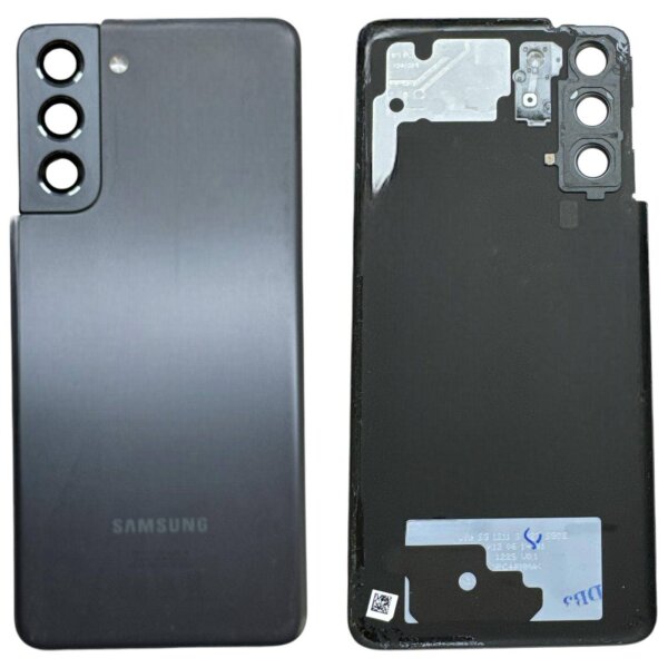 Original Samsung Galaxy S21 Akkudeckel Rückseite Ersatzteil Backcover – SM-G991B Sehr gut Phantom Grey - Schwarz