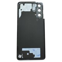 Original Samsung Galaxy S21 Akkudeckel Rückseite Ersatzteil Backcover – SM-G991B Sehr gut Phantom Grey - Schwarz