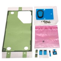 Original Samsung Galaxy S22 Ultra SM-S908B Rework Akkudeckel Klebestreifen Sticker (Adhesive) Set - GH82-27490A - Sehr Gut