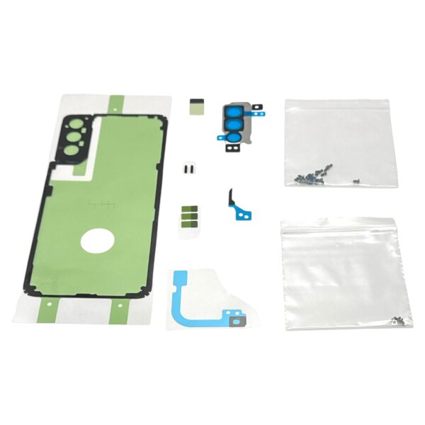 Original Samsung Galaxy S21 Plus SM-G996B Rework Akkudeckel Klebestreifen Sticker (Adhesive) Set - GH82-24565A - Sehr Gut