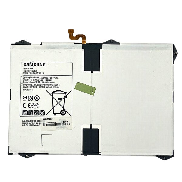 Original Akku Li-Ion EB-BT820ABA 6000mAh für Samsung Galaxy Tab S3 SM-T820 - Bulk - Sehr Gut