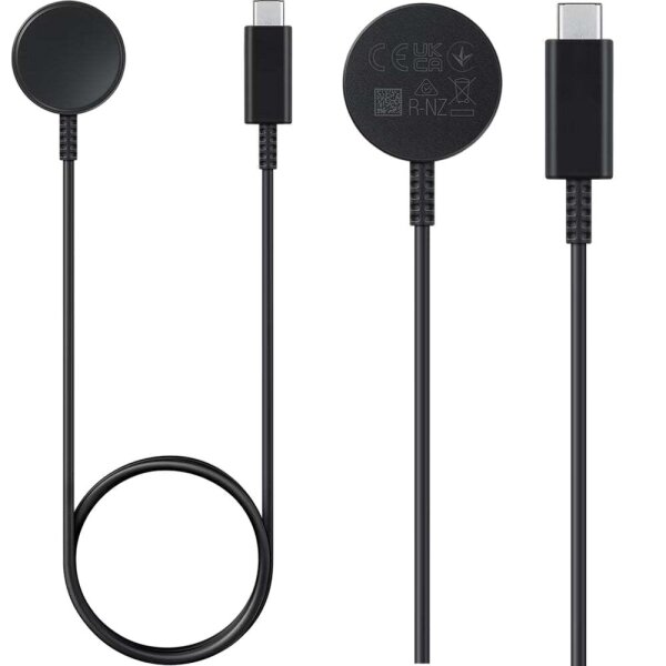Original Samsung Fast Wireless Charger Magnetisches Ladekabel EP-OL300 mit USB-C für Galaxy Watch Serie - Bulk - Sehr Gut