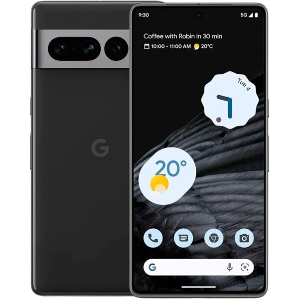 Google Pixel 7 Pro 5G - 256GB - Dual-Sim - Ausstellungsstück - Differenzbesteuert §25a - Hervorragend - Obsidian (Schwarz)