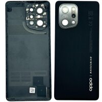 Original Oppo Find X5 5G Akkudeckel Backcover Kameraglas – Schwarz - Sehr Gut