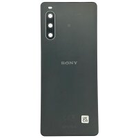 Original Sony Xperia 10 IV Akkudeckel Hinterdeckel Backcover - Schwarz (XQ-CC54) - Sehr Gut