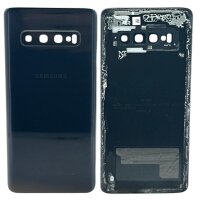 Original Samsung Galaxy S10 Akkudeckel Hinterdeckel Backcover – Prism Black (SM-G973F) - Sehr Gut