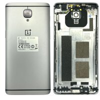 Original OnePlus 3 Akkudeckel Hinterdeckel Backcover - Silber (A3003) - Sehr Gut