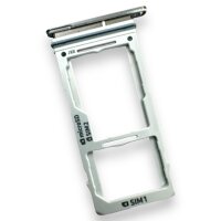 Original Samsung Galaxy S10 SM-G973F SIM-Karten Speicherkarten-Halter Dual-SIM Prism Schwarz - GH98-43713A