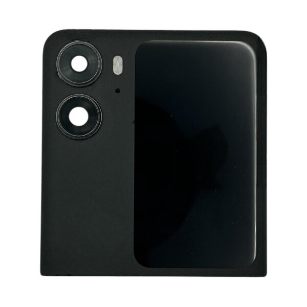 Original Oppo Find N2 Flip Display-Rückseite Oberseite Abdeckung – Schwarz