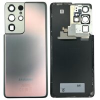 Original Samsung Galaxy S21 Ultra Hinterdeckel Backcover Akkudeckel – Silber (SM-G998B) - Sehr Gut