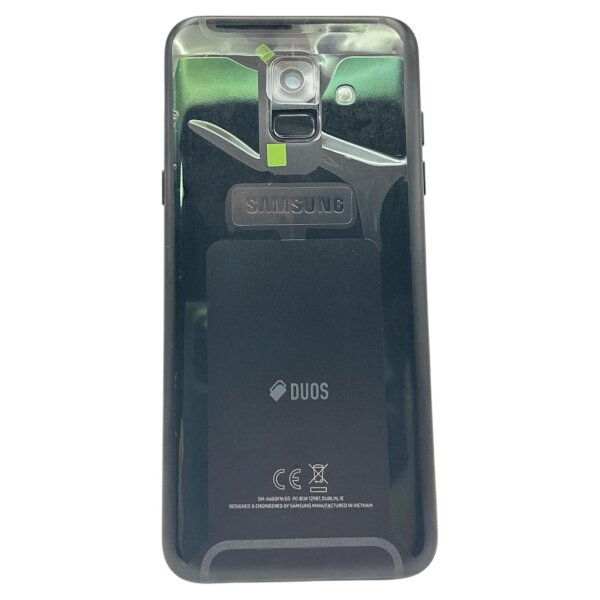 Original Samsung Galaxy A6 2018 Akkudeckel Hinterdeckel Backcover – Schwarz (SM-A600FN) – Neu - Sehr Gut
