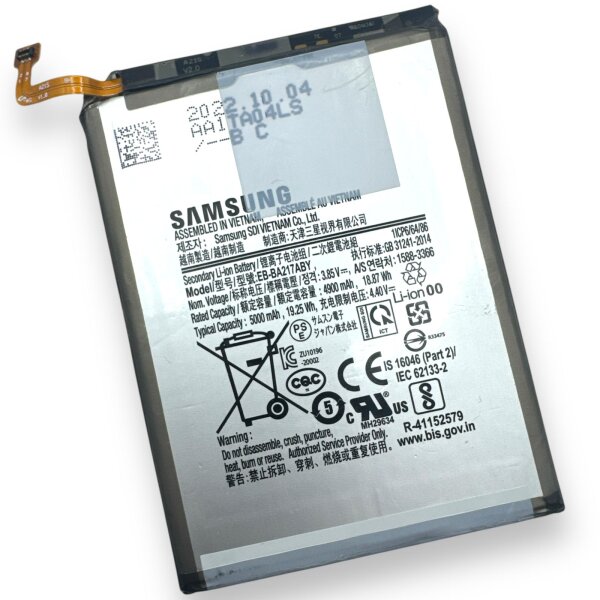 Original Samsung Galaxy A21s Akku Batterie Accu Battery - EB-BA217ABY - GH82-22989A - Bulk - Sehr Gut