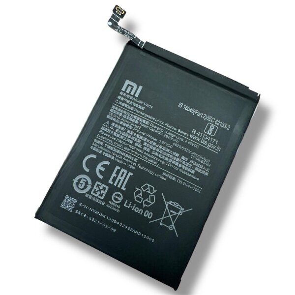 Original Xiaomi Redmi Note 9 / Redmi 9 / Redmi Note 9 5G Akku Batterie - BN54 - Bulk - Sehr Gut