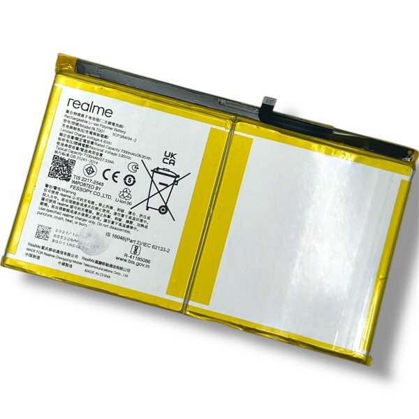 Original Realme BLT001 Akku Batterie Accu Battery - BLT001 - Für Realme Pad 10.4 - Bulk - Grade A