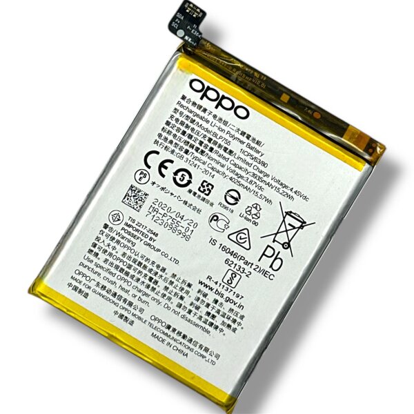 Original Oppo BLP755 Akku Batterie Accu Battery - BLP755 - Für Oppo Find X2 Lite, Oppo Find X2 Neo, Oppo Reno 3, Oppo Reno 3 Pro - Bulk - Grade A