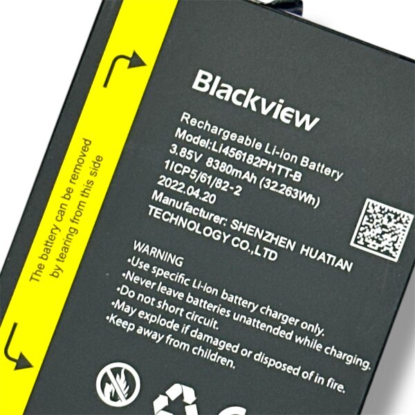 Original Li456182PHTT-B Akku Batterie Accu Battery - Li456182PHTT-B - Für Blackview BV8800 - Bulk - Sehr Gut