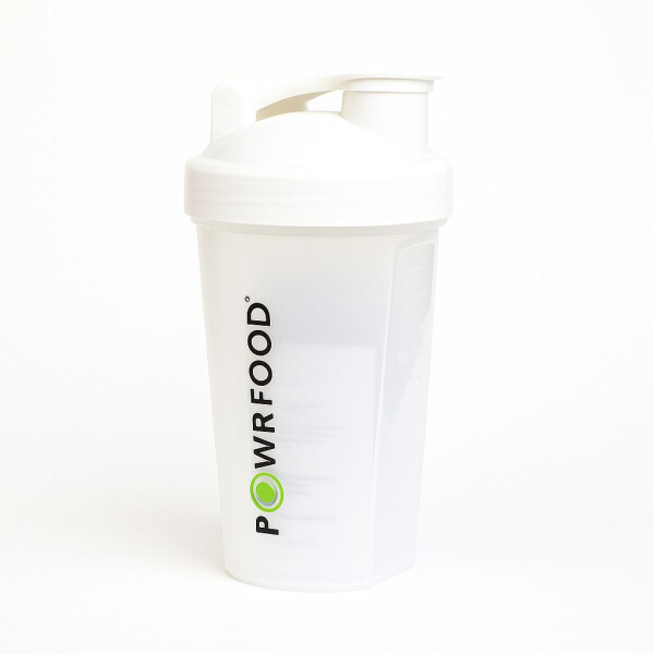 Protein-Shaker 600 ml – Transparenter Mixbecher mit Skala, Schraubdeckel & Sieb 3 x Shaker